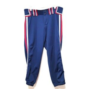 Boombah Baseball Pants Mens Size 32 Blue Red Polyester Athletic Sport Gear